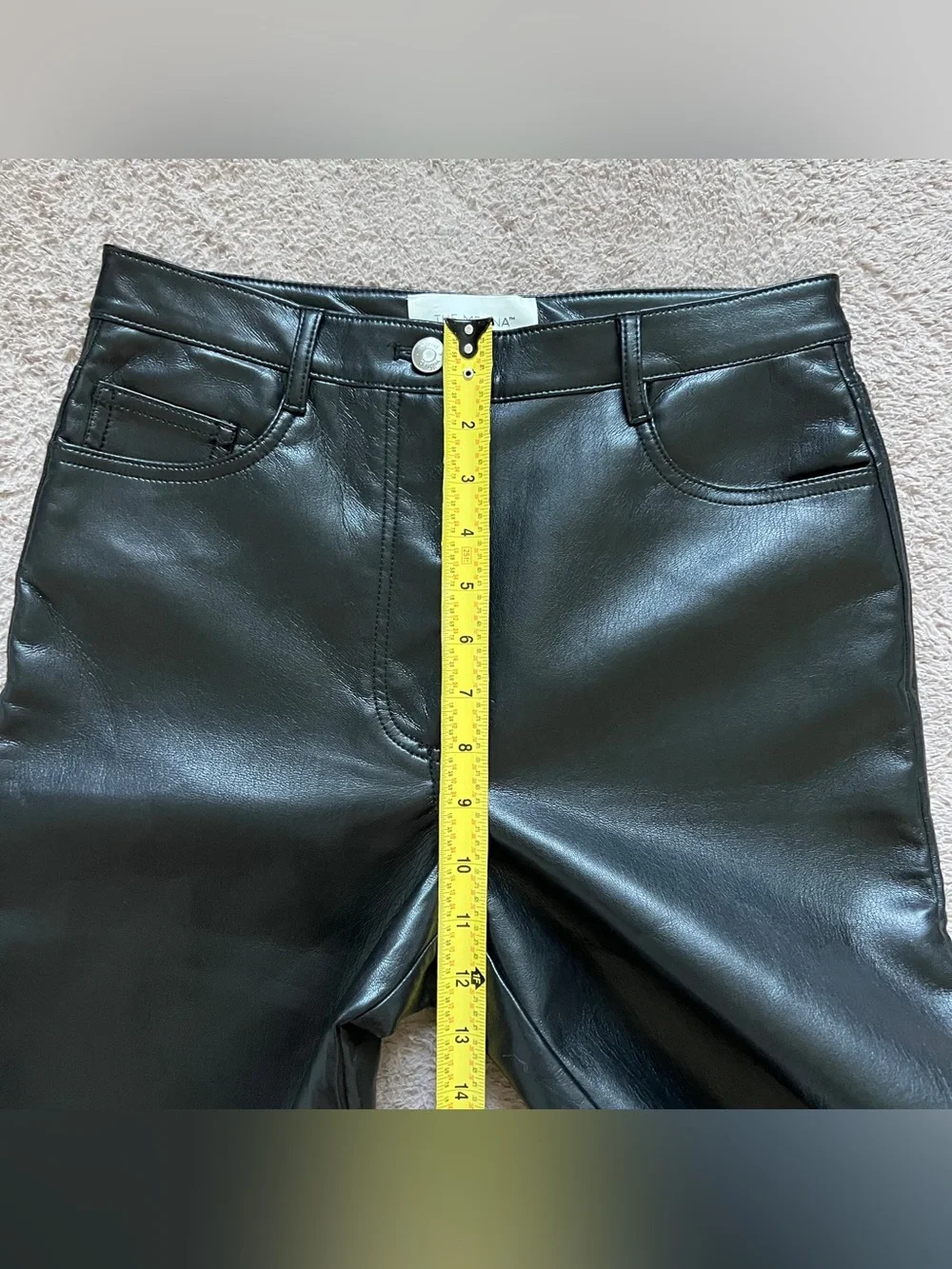 Aritzia Wilfred The‎ Melina Pants Faux Leather Biker Preppy Minimalist Moto Sz 6